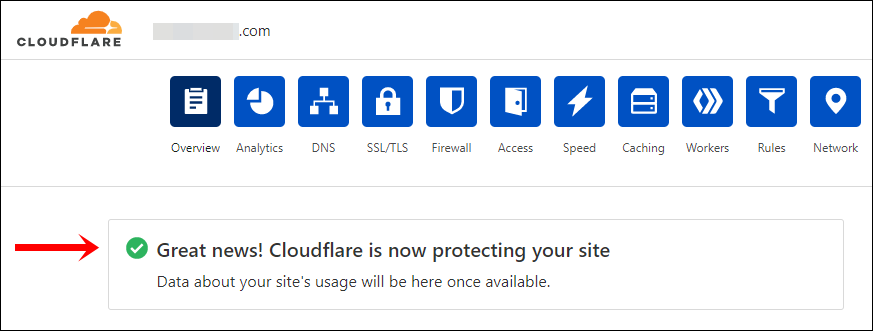 15 Cloudflare is now protecting your site (Edit)